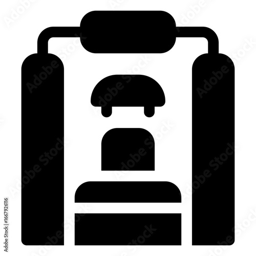 icon hostel with style glyph