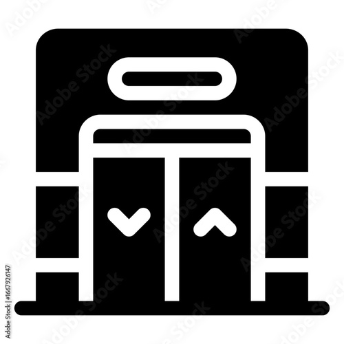 icon elevators with style glyph