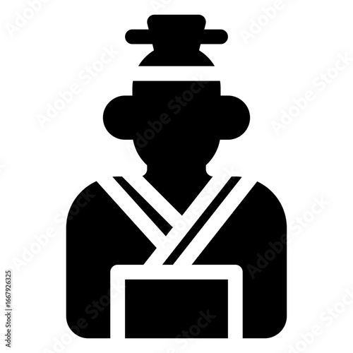 icon cultural tourism with style glyph