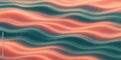 Abstract flowing waves of blue and soft colorful silk texture create a smooth and artful background illustration