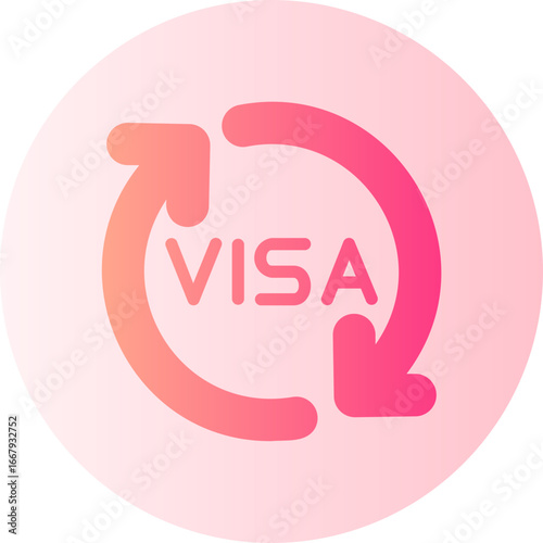 Renewal gradient icon