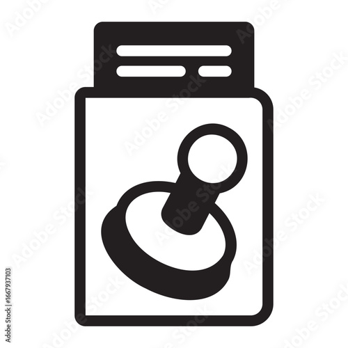Nomad visa glyph icon