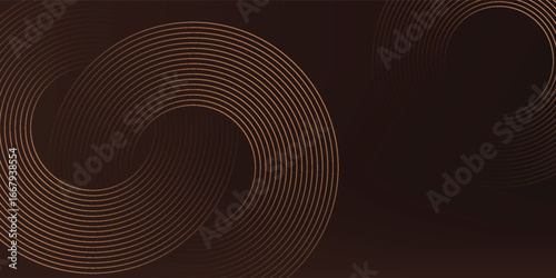 brown background with golden brown circles.luxury mocha mousse fabric.