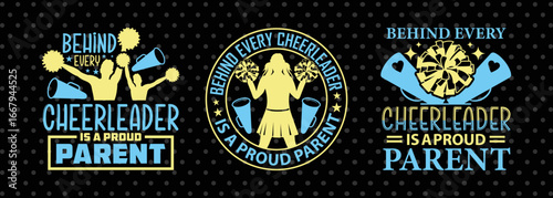 Proud Cheer Parent SVG Design | Cheerleader Family Shirt Bundle
