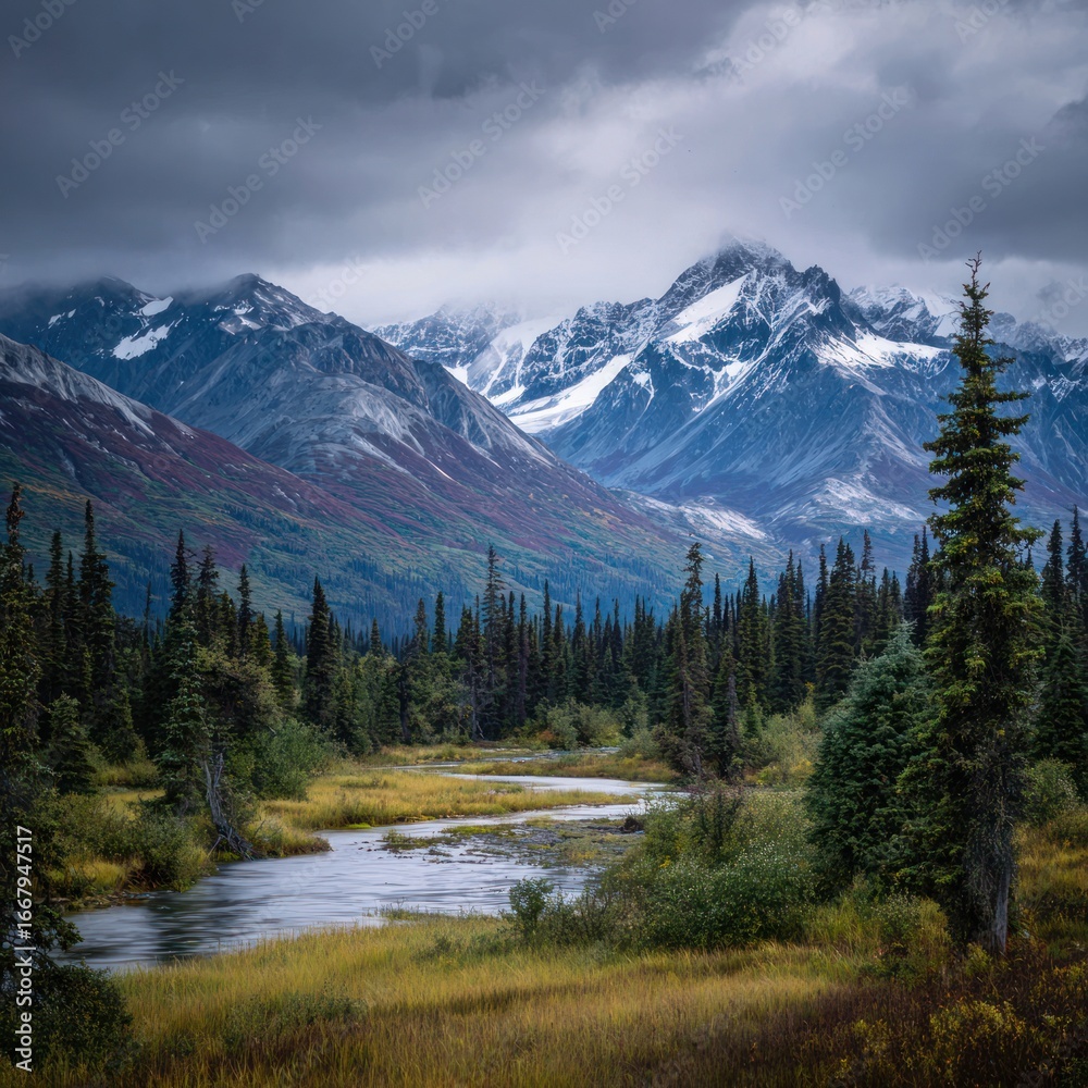 Fototapeta premium unspoiled wilderness in Alaska
