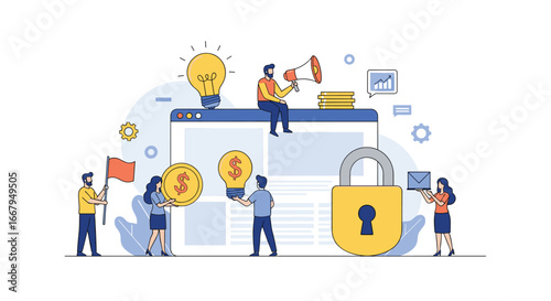 Strategic business growth leveraging innovative marketing and secure online operations for enhanced profitability