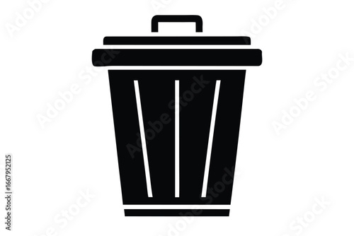 compost bin vector icon silhouette illustration av
