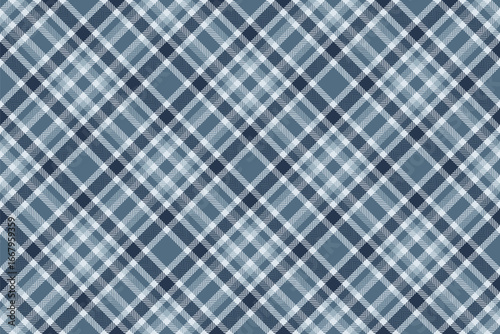 Service tartan background pattern, silky plaid texture seamless. Greeting fabric check vector textile in cyan and white colors.