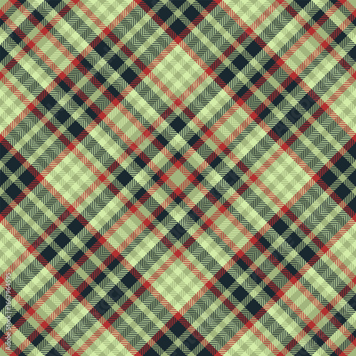 Male fabric textile vector, london pattern background seamless. Faded plaid check texture tartan in green and dark colors.