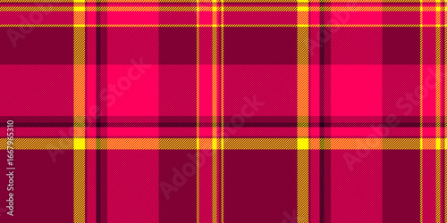 Bold, vibrant tartan pattern in shades of red and yellow. Ideal for backgrounds, textiles, and design projects needing a striking, eyecatching texture.