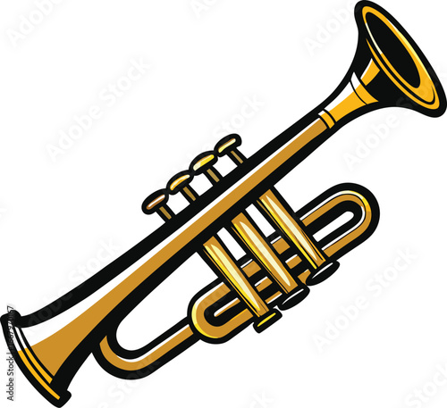Trumpet Angled To The Right
