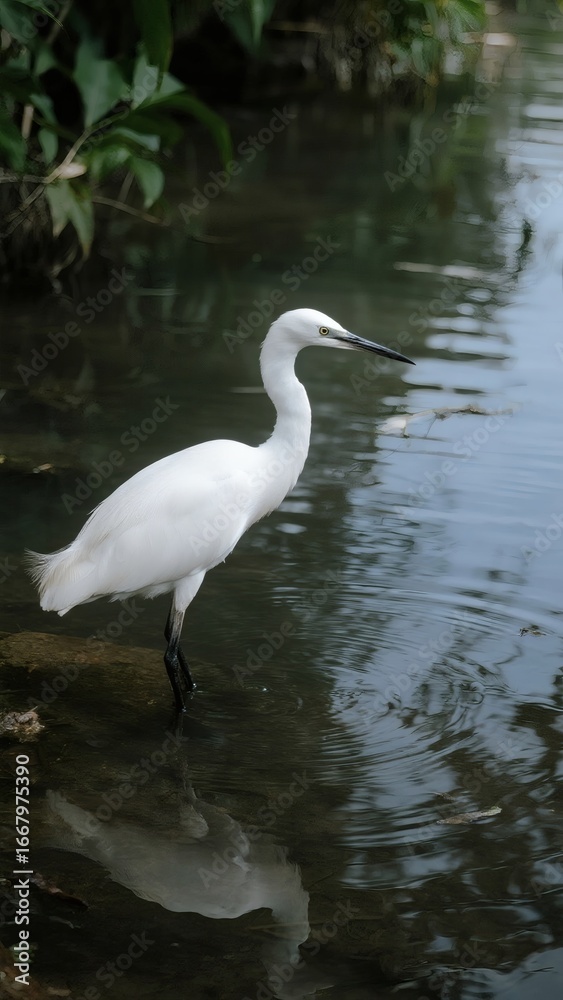 Fototapeta premium Tropical Bird Perched Gracefully in Natural Habitat