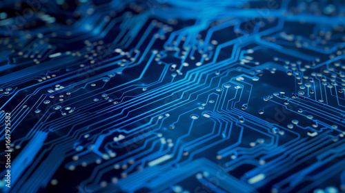 Abstract digital background with technology circuit board texture. Futuristic digital electric tech circuit board pattern background.