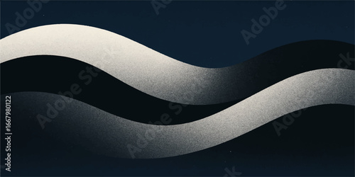 The colorful orange and blue waves pattern on this vector illustration makes for a striking business backdrop design