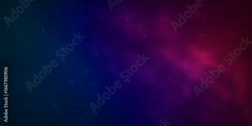 A mesmerizing view of a deep blue galaxy with twinkling stars, shimmering like water particles across the dark universe