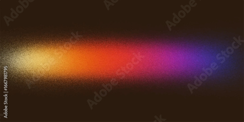 Vibrant, colorful light trails create a glowing abstract motion pattern against a dark backdrop