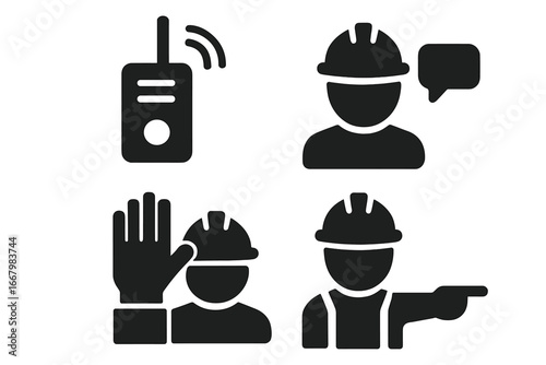 Work-Life Balance Icons. Solid filled vector icon set representing work-life harmony with clock, family, yoga, vacation, meal, sleep, and exercise symbols on transparent background.