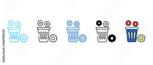 Scraps icon design with white background stock illustration