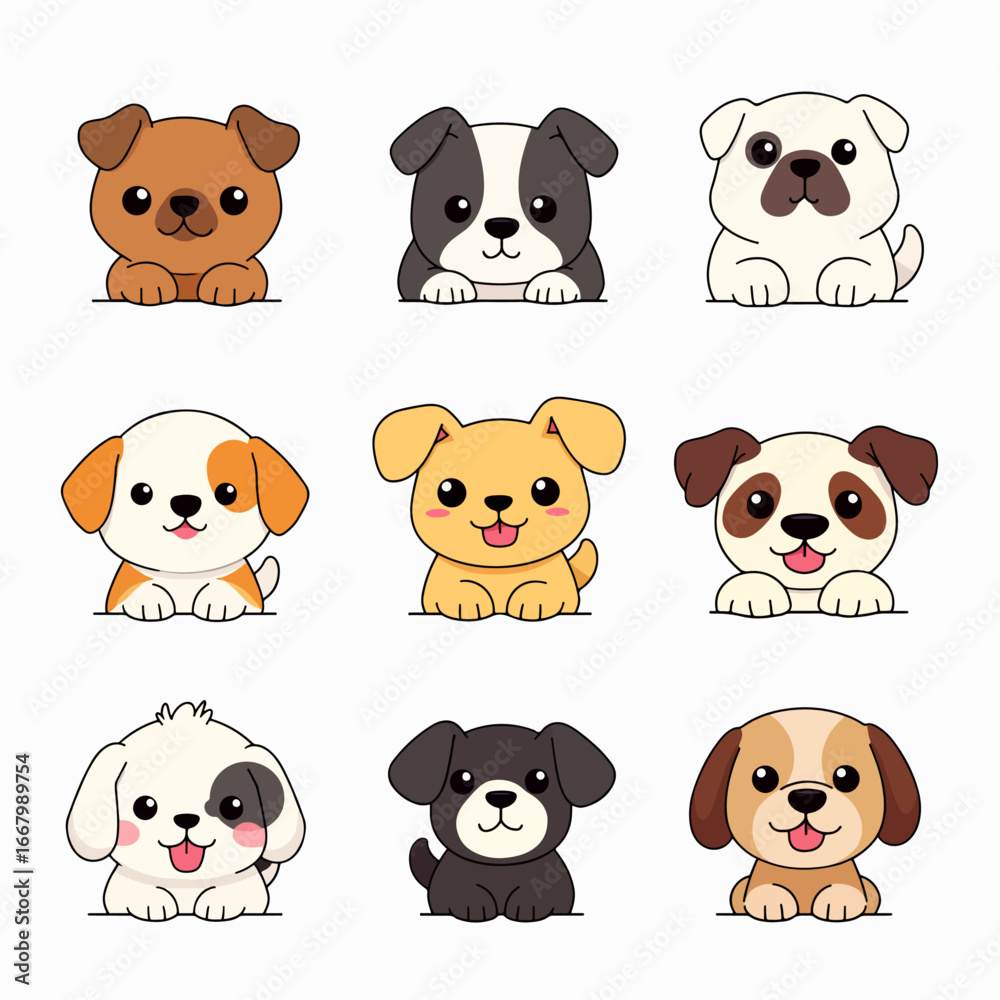 Obraz premium set of funny animals