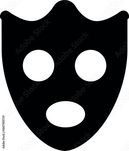 Criminal mask icon silhouette icon