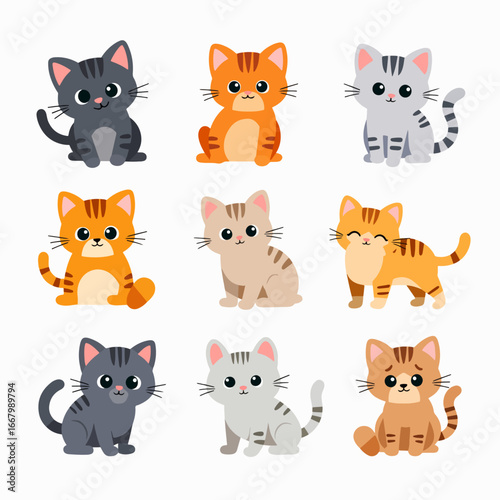 set of funny animals