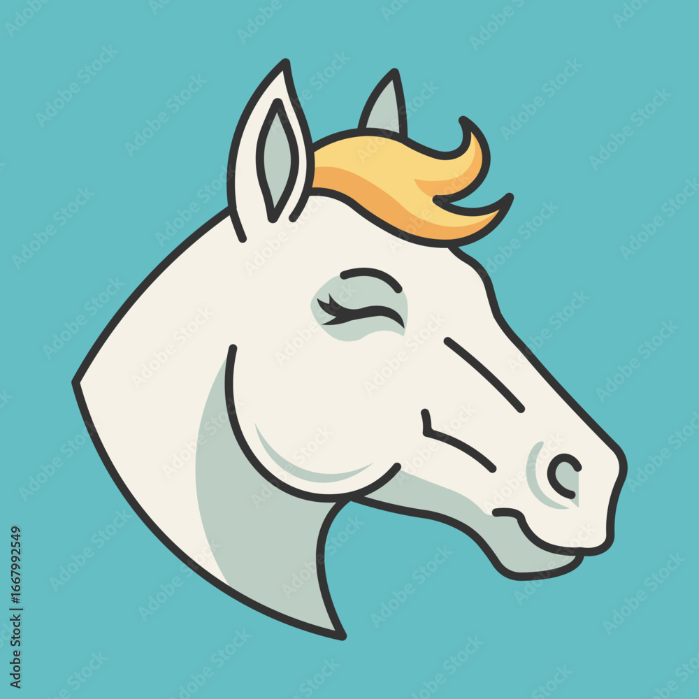 Fototapeta premium horse head vector illustration
