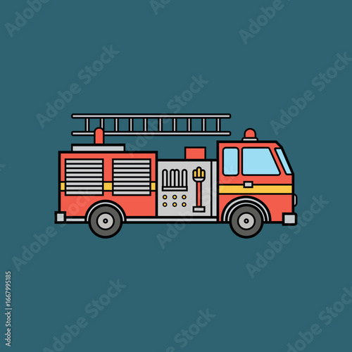 fire truck vector illustration