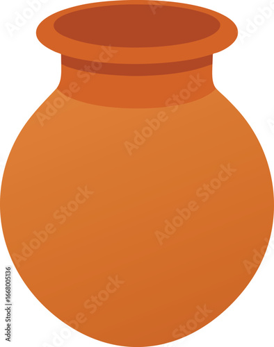ceramic jug isolated on white background