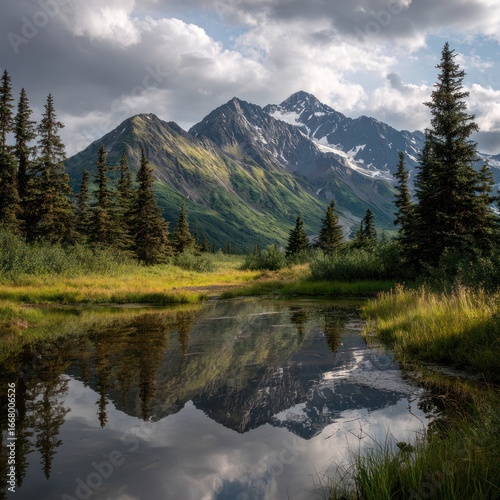 wild nature scenery Alaska mountains