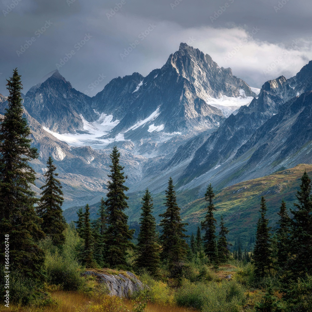 Obraz premium wild nature scenery Alaska mountains