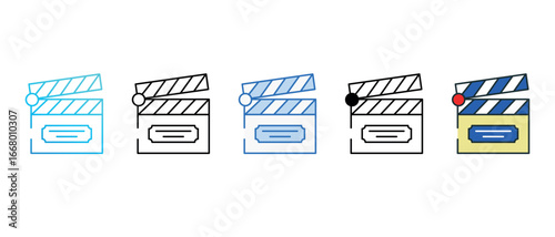 Film Making icon design with white background stock illustration