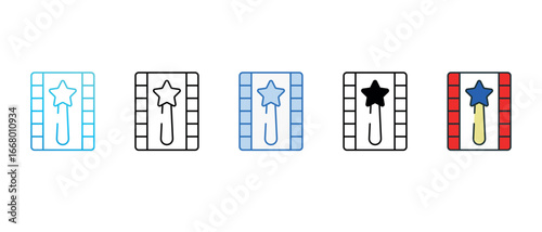 Special Effects icon design with white background stock illustration