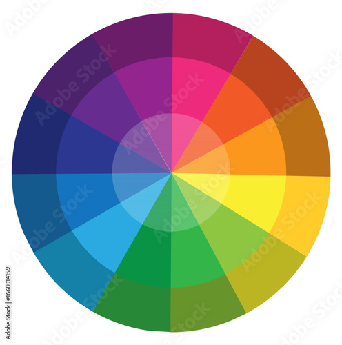 Color wheel palette vector 
