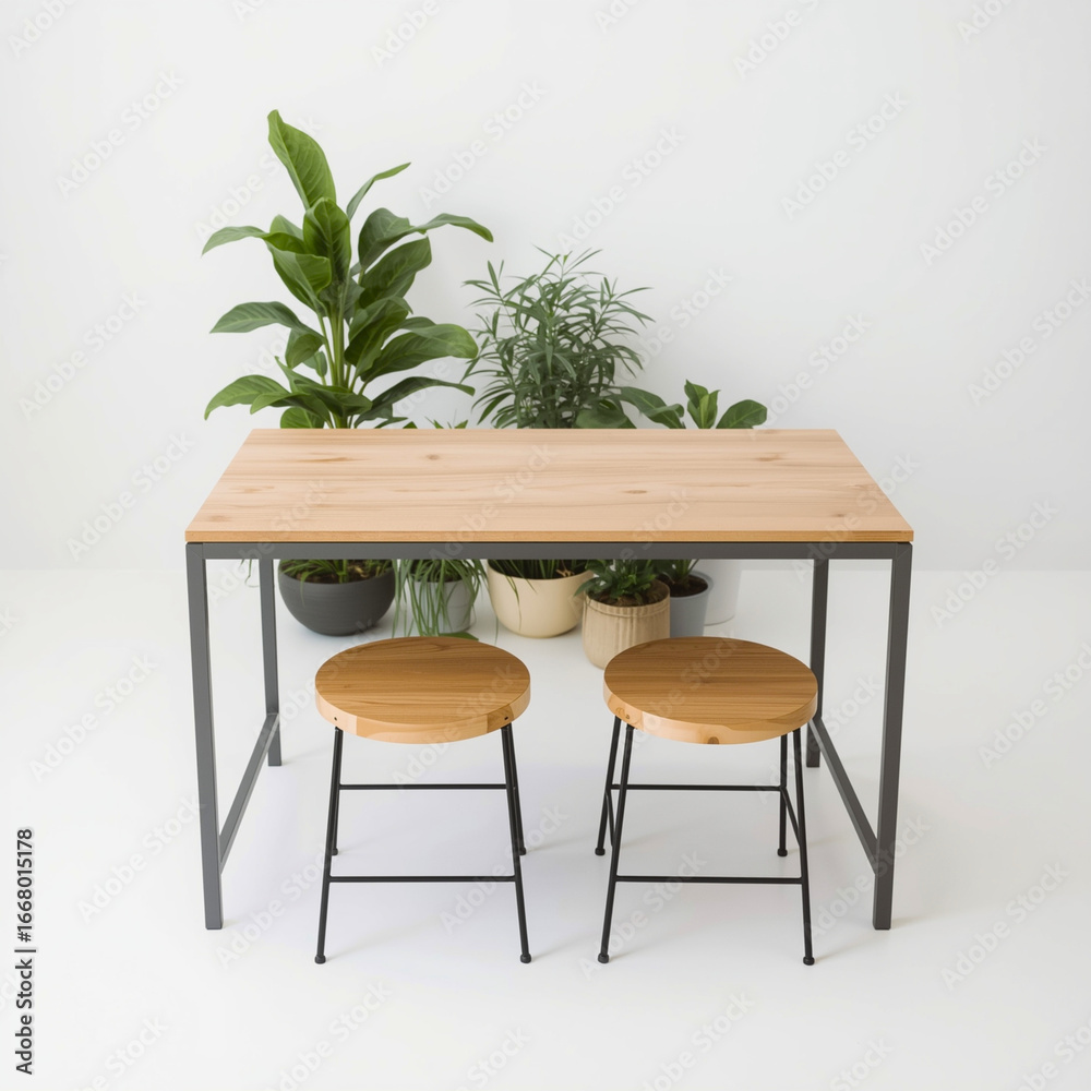 Fototapeta premium green table and chairs