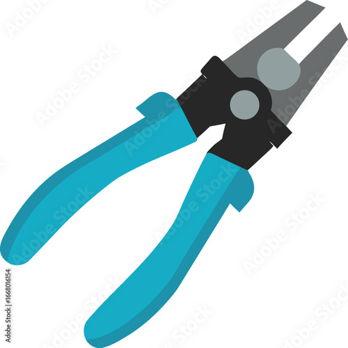 pliers on white background
