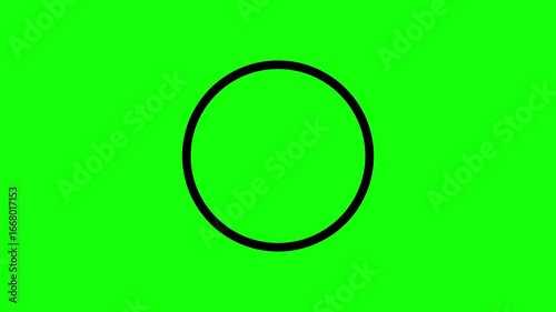 321 go circle countdown animation on green background, 321 go counting down with circle animated 4k video.