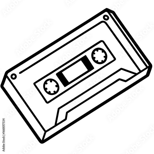Vintage Audio Tape Vector Art