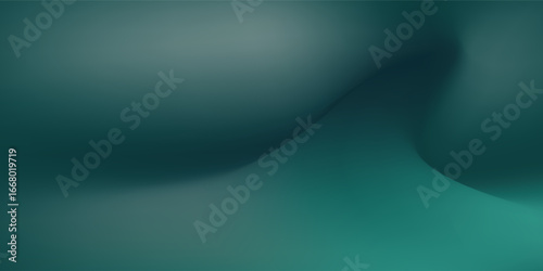 White green simple blurred gradient on dark grainy background, glowing light spot, copy space.Eps 10