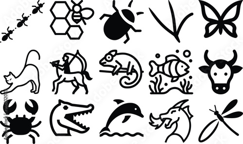 set of animals