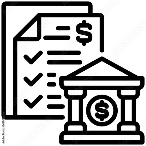 monetary policy icon isolated on white background. vector illustration icon for Investment and Financial Innovations