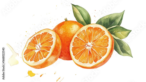 Fresh orange with peel isolated on transparent background 