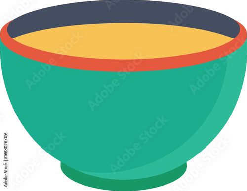 vector illustration of a bowl with food