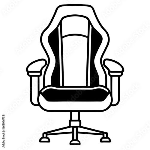 Modern Gamer Seat Art Vector
