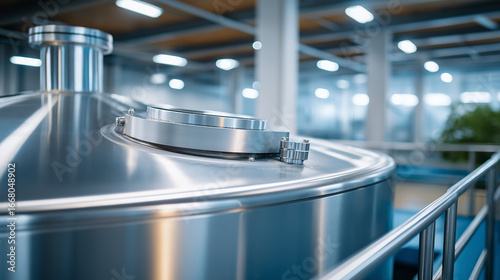 Advanced cleaning and sanitization systems are used to maintain the hygiene of a pharmaceutical manufacturing facility. A robotic system is shown cleaning the inside of a large 