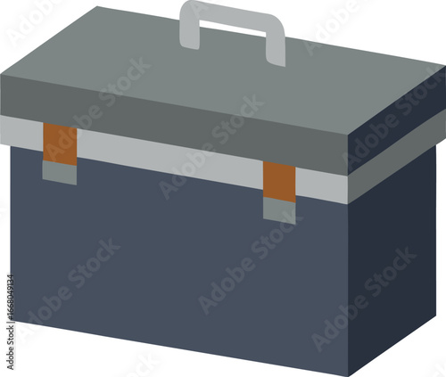vector illustration of a toolbox[