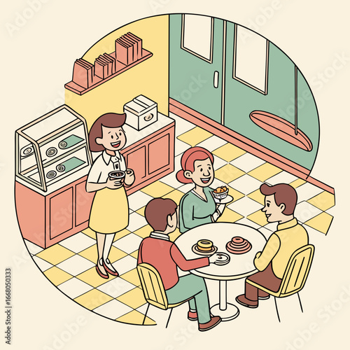 family in the living room