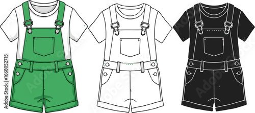 vector illustration of a green shirt