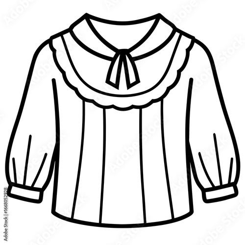 Vintage Peasant Top Vector