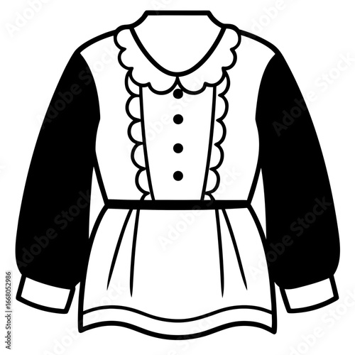 Vintage Peasant Top Vector