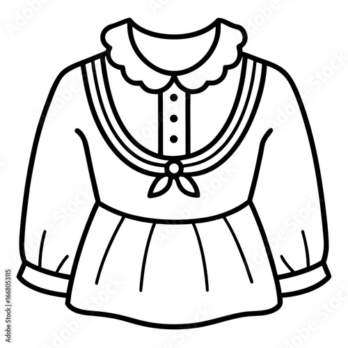 Vintage Peasant Top Vector